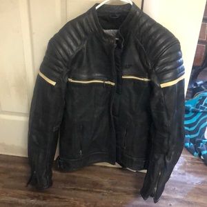 Bilt Alder Leather Motorcycle Jacket.